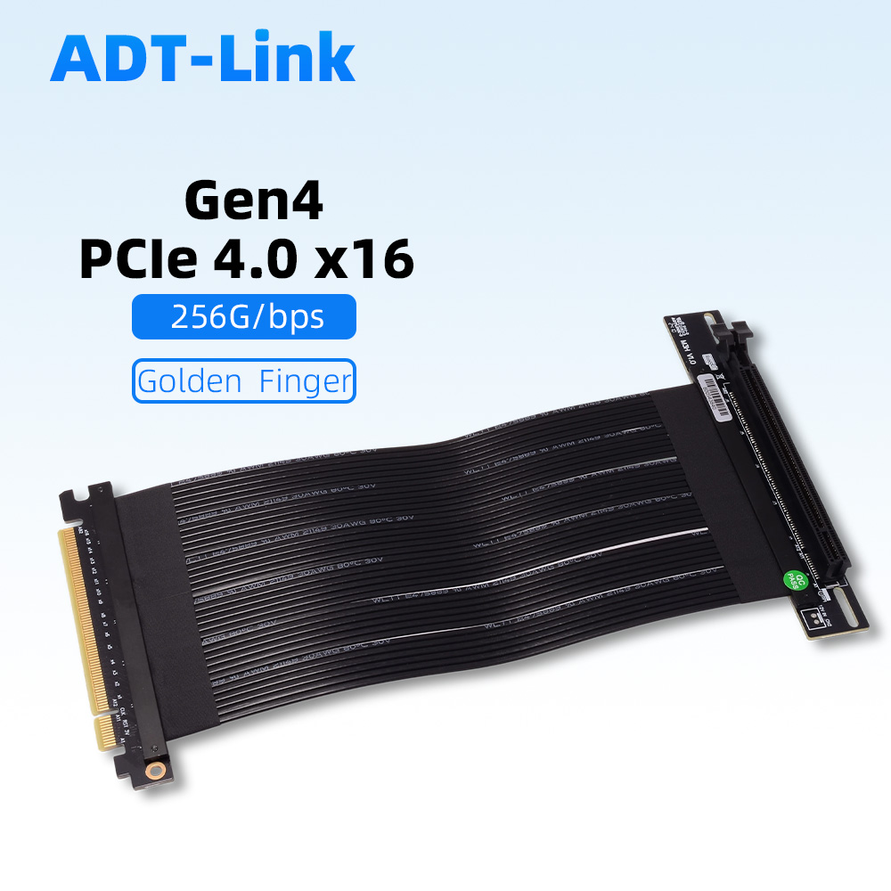 Pcie 4.0 X16 Riser Cable 90 Degree - Riser Silver PCIe 4,0 X16 a