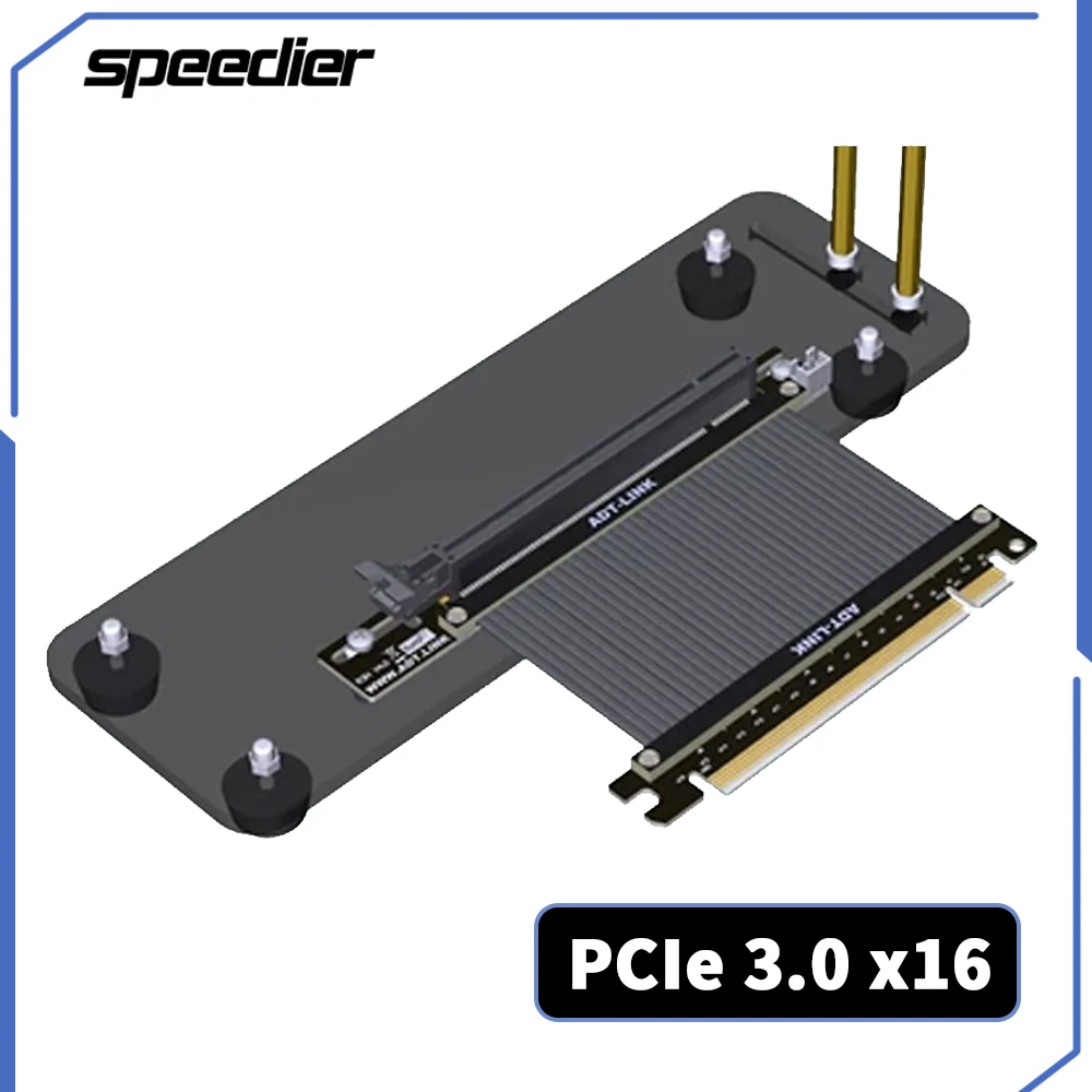 Pcie 4.0 X16 Riser Cable 90 Degree - Soporte Vertical para tarjeta gráfica PCI