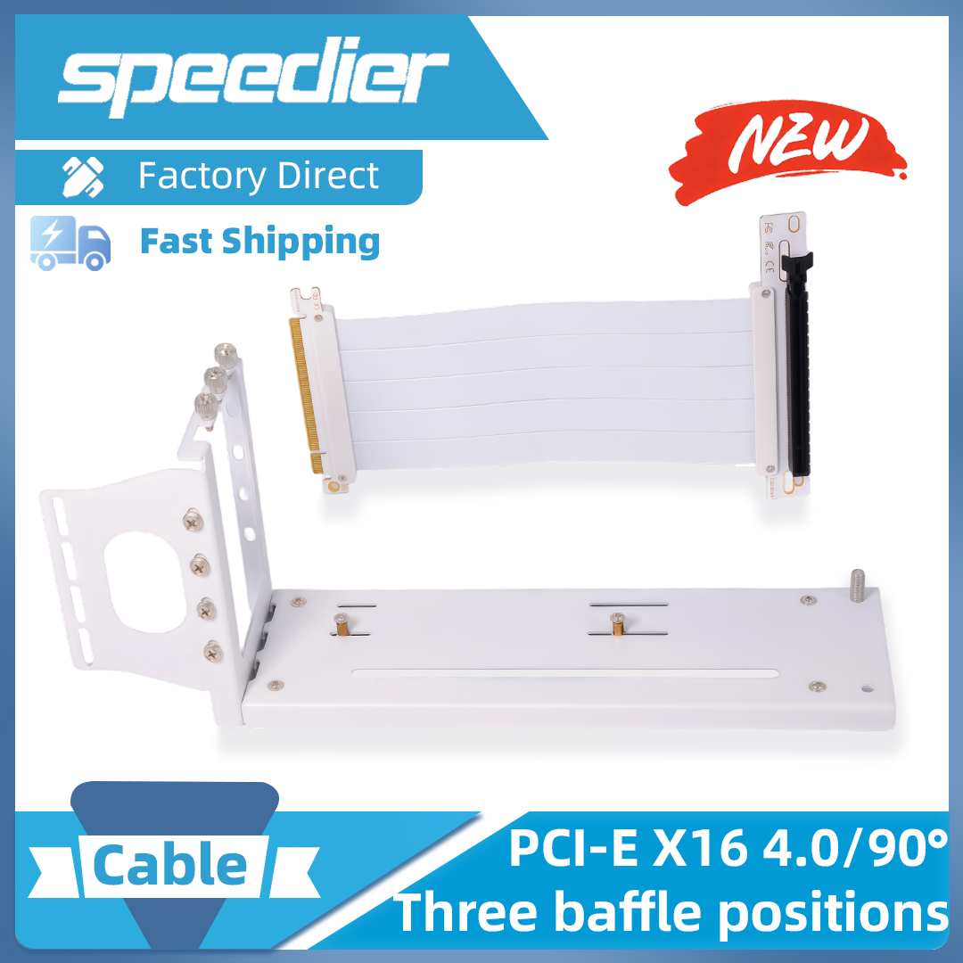 Pcie 4.0 X16 Riser Cable 90 Degree - Cable de Extensión para Tarjeta Gráfica