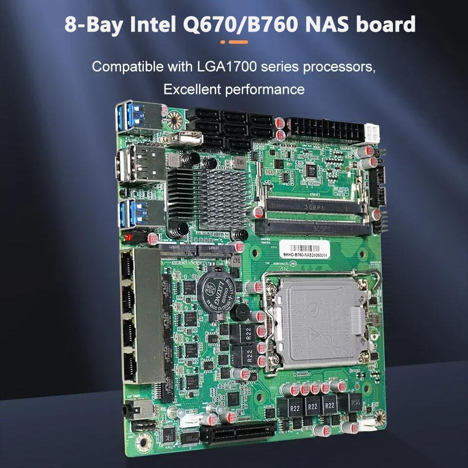 Lga 1700 Ddr5 Itx Motherboard - Placa Base Topton Q670 B760 NAS