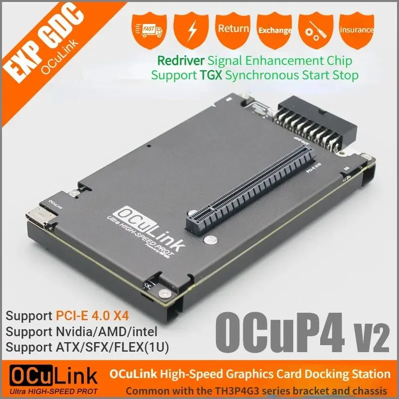 External Gpu Dock Pcie 4.0 Oculink - OCuP4V2 OCuLink GPU Dock con Chip