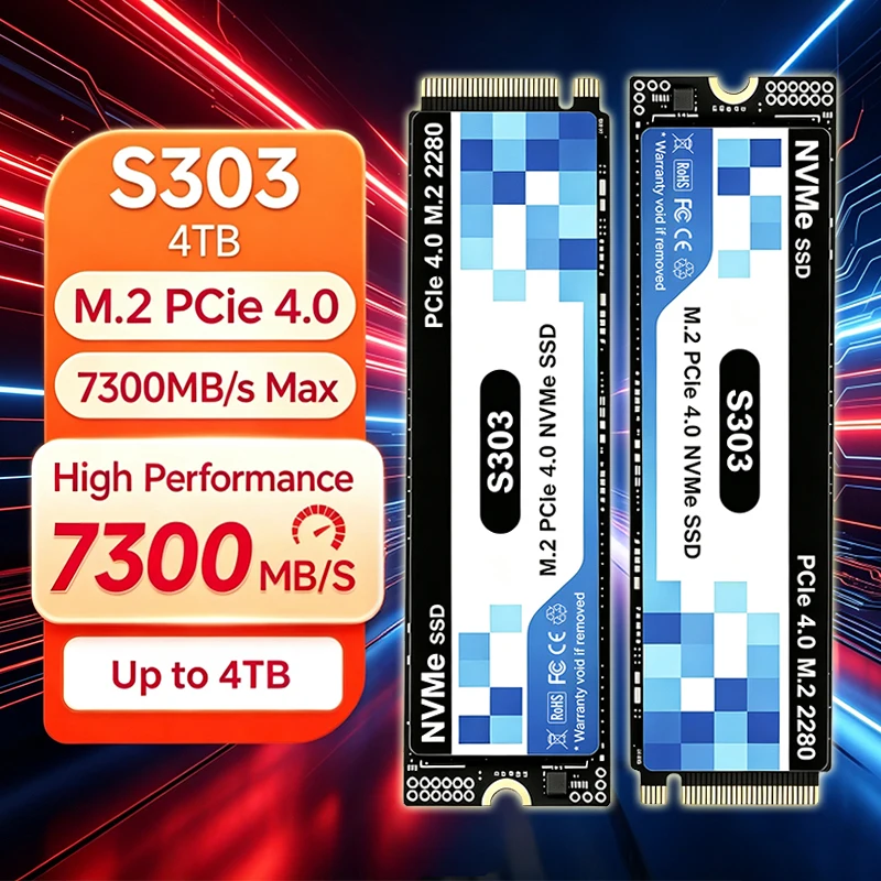 M.2 Nvme 4Tb Pcie 4.0 Ssd - Nuevo SSD Original S303 M.2 PCIe