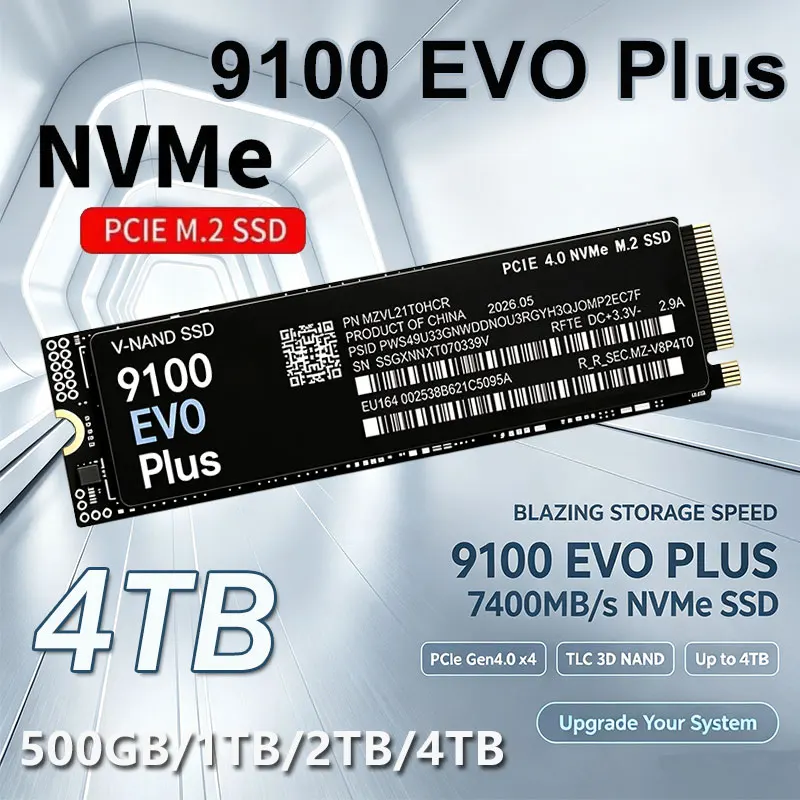 M.2 Nvme 4Tb Pcie 4.0 Ssd - 9100 EVO Plus M.2 NVMe SSD