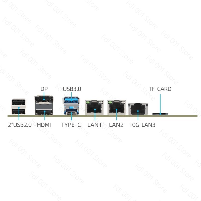 Nas Motherboard N100 6 Sata - Placa Base N100 Dual 2.5G 10G