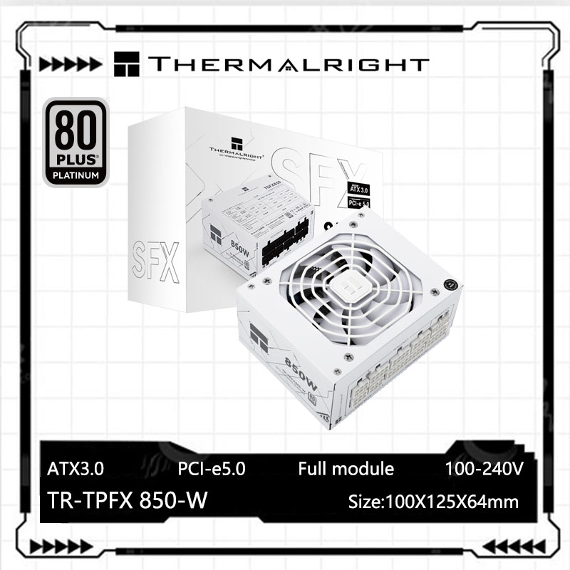 Sfx Power Supply 850W Gold - Thermalright-fuente de alimentación TR-TPFX850, módulo completo