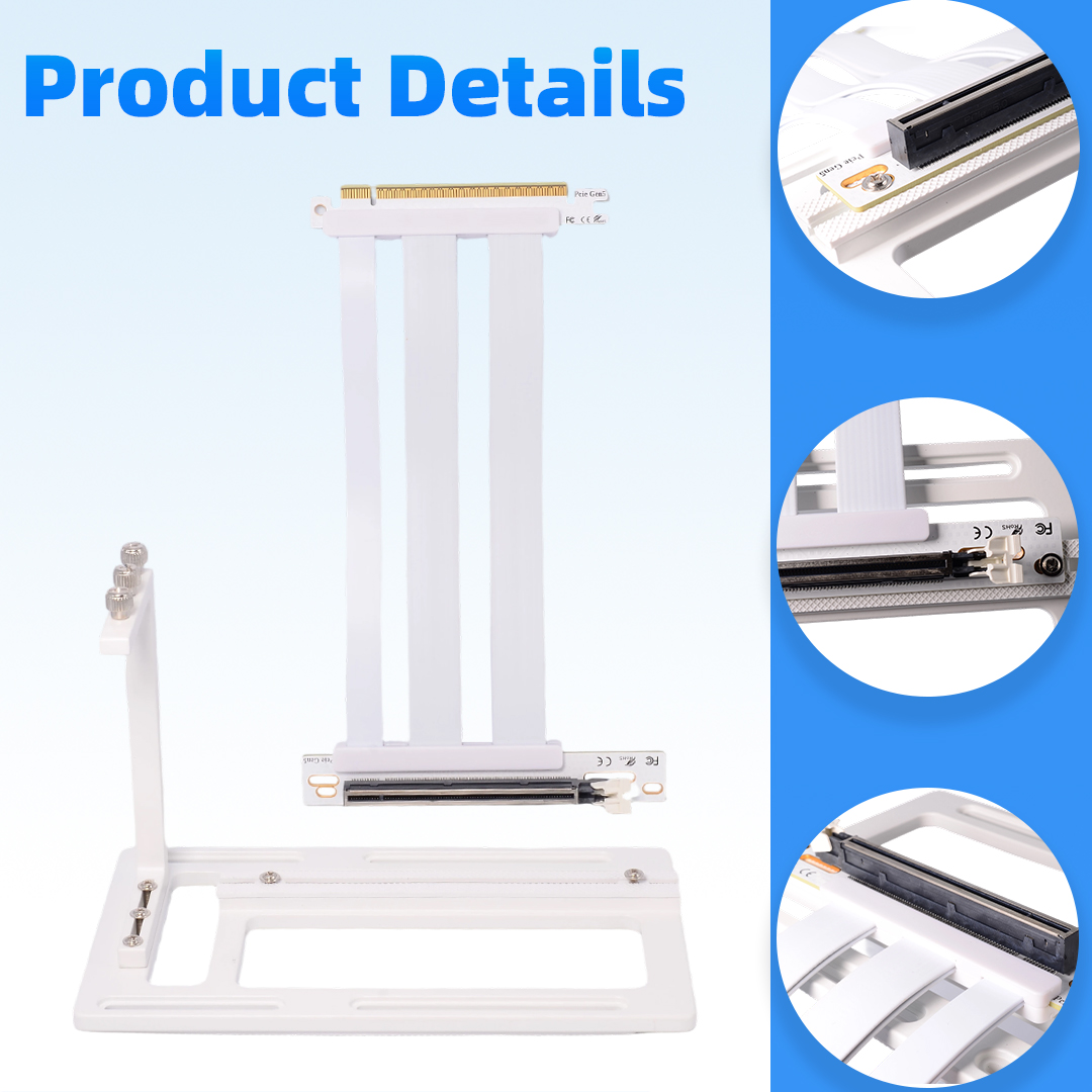 Pcie 4.0 X16 Riser Cable 90 Degree - Cable Riser PCIe 5.0/4.0/3.0 X16 de