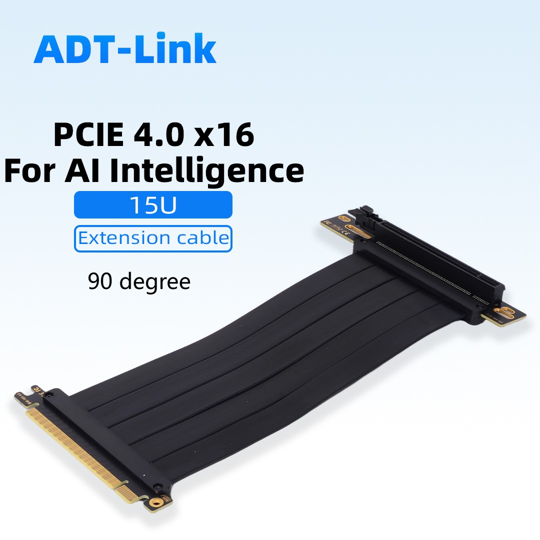 Pcie 4.0 X16 Riser Cable 90 Degree - Cable Adaptador Extensor de Tarjeta Gráfica