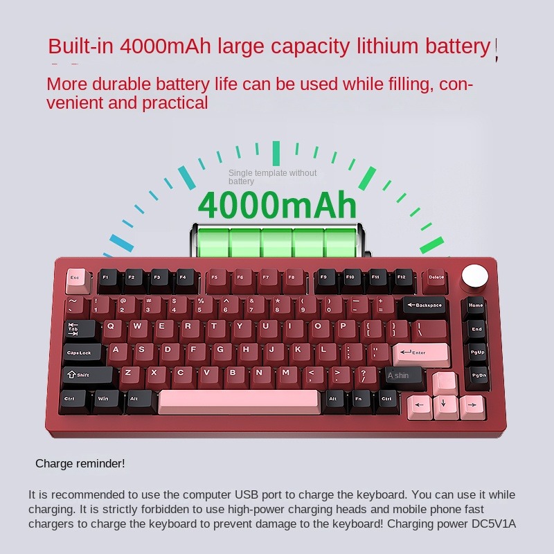 Kit de Teclado Mecánico HJSDZH - Mechanical Keyboard Barebone Aluminum Gasket 75 reseña y precio