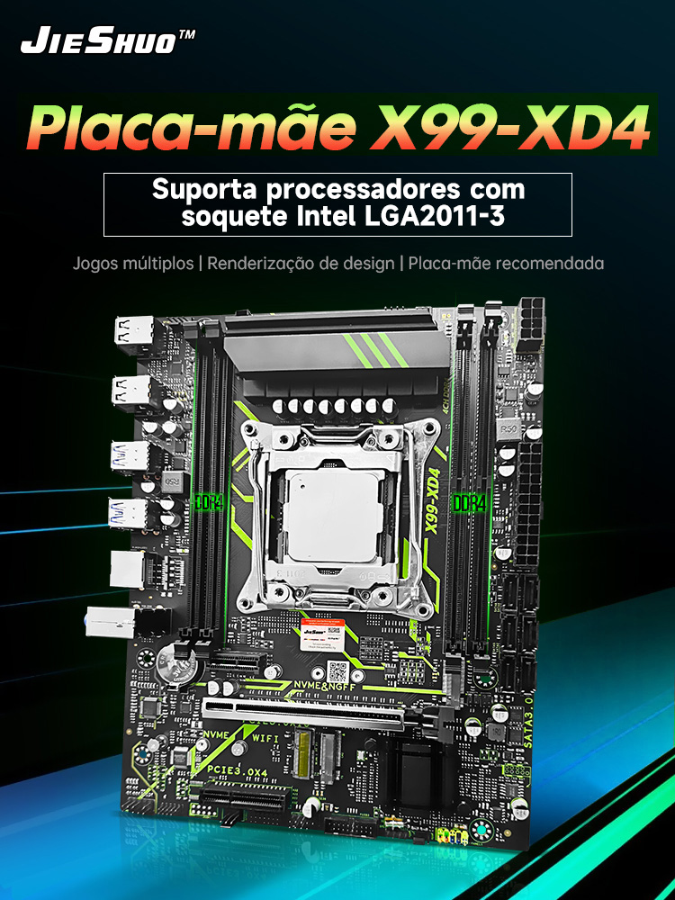 Kit de Actualización Gamer JIE - X99 Dual Cpu Motherboard Combo reseña y precio
