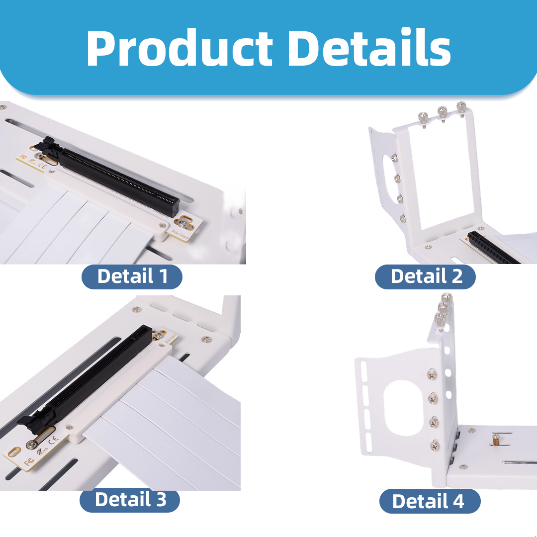 Cable de Extensión para Tarjet - Pcie 4.0 X16 Riser Cable 90 Degree reseña y precio