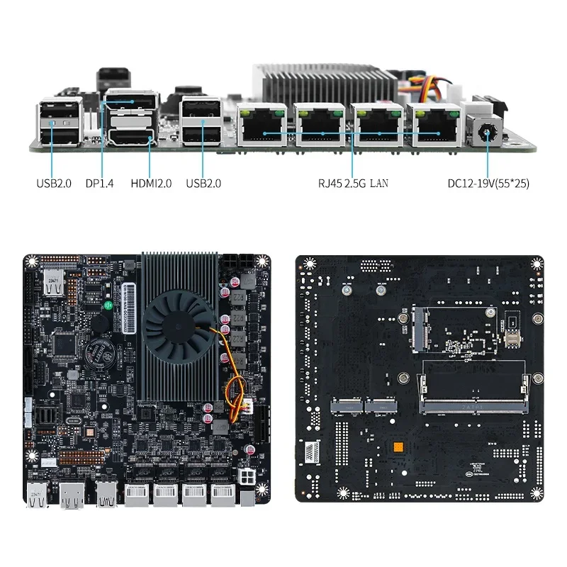 Placa Base N100 Nas con 2xm.2  - Nas Motherboard N100 6 Sata reseña y precio