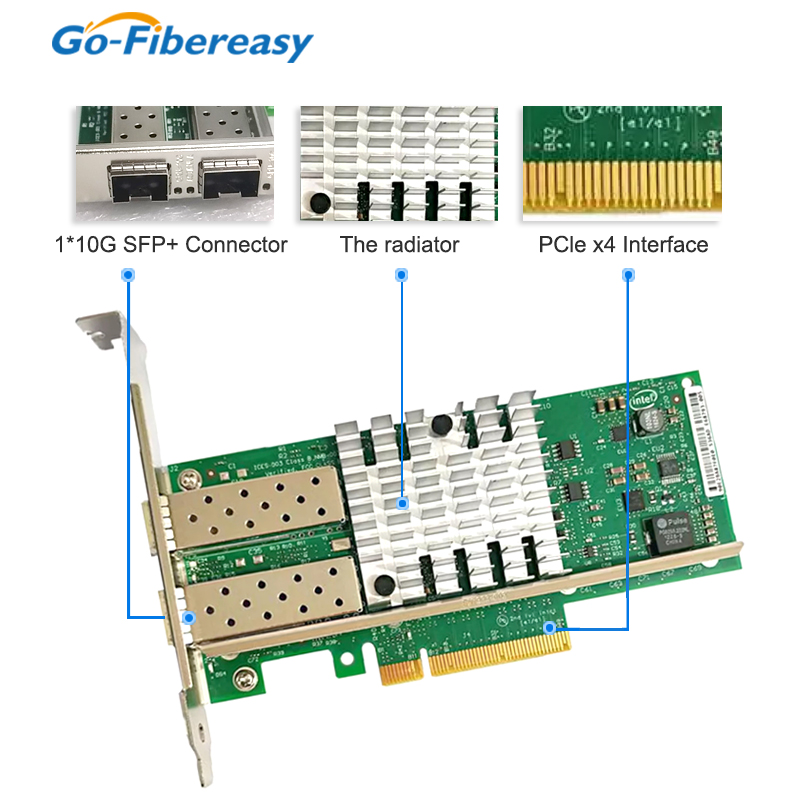 Tarjeta de red X520-DA2 10Gb S - 10Gb Sfp+ Pcie Network Card Dual Port reseña y precio