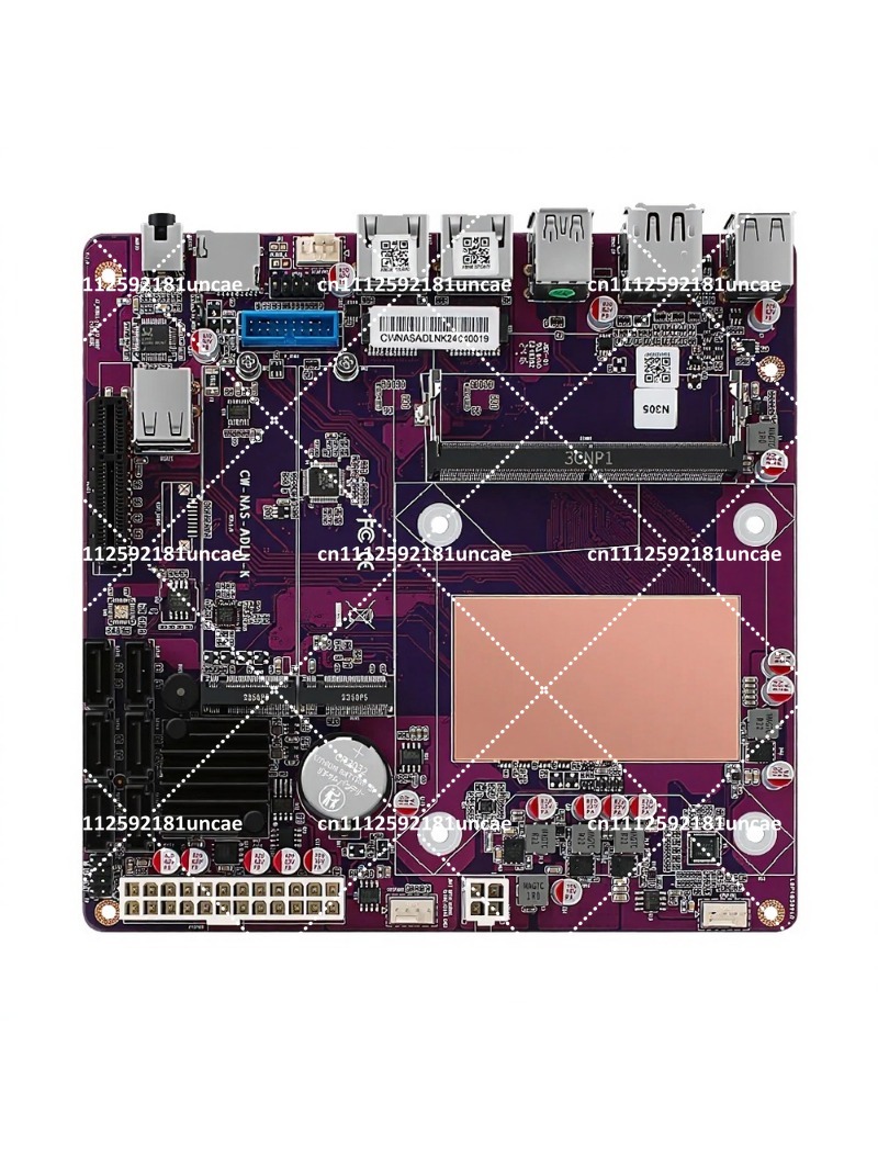 Placa Base NAS DDR5 de 12.ª Ge - Nas Motherboard N100 6 Sata reseña y precio