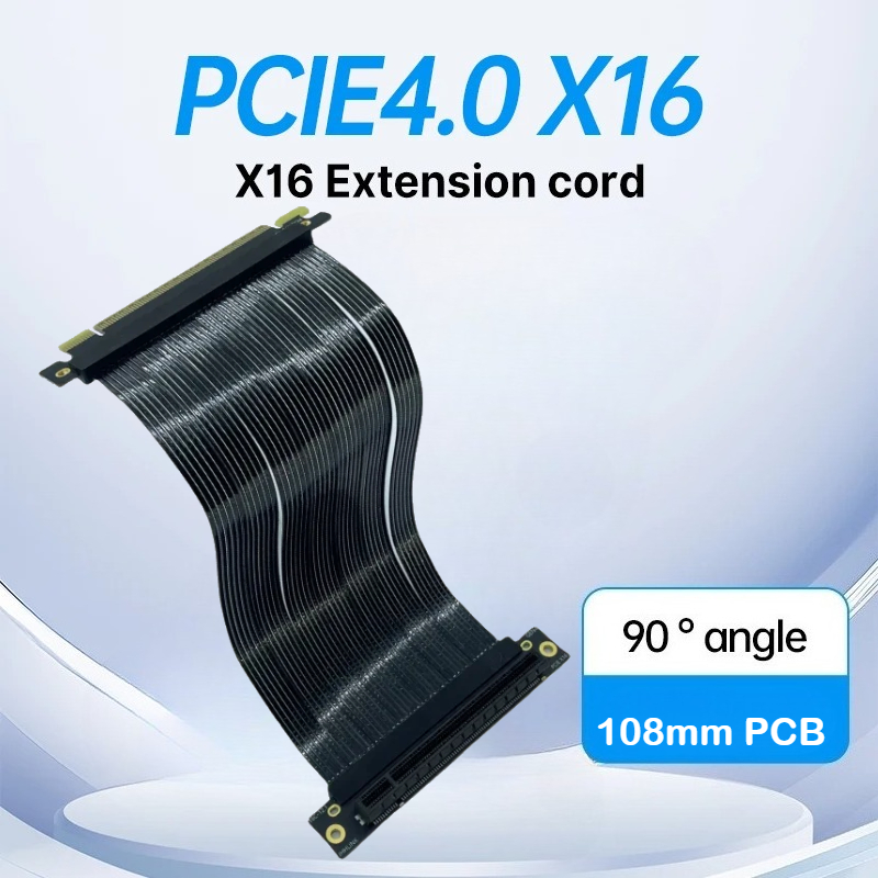 Cable extensor blindado para t - Pcie 4.0 X16 Riser Cable 90 Degree reseña y precio