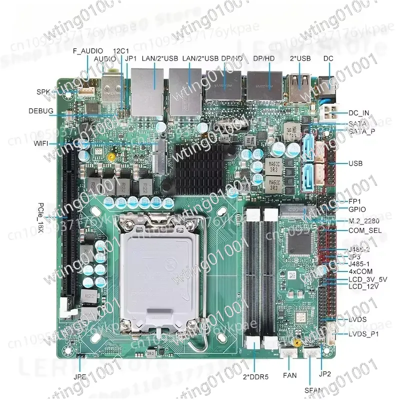 Placa base Mini ITX de 13.ª ge - Lga 1700 Ddr5 Itx Motherboard reseña y precio