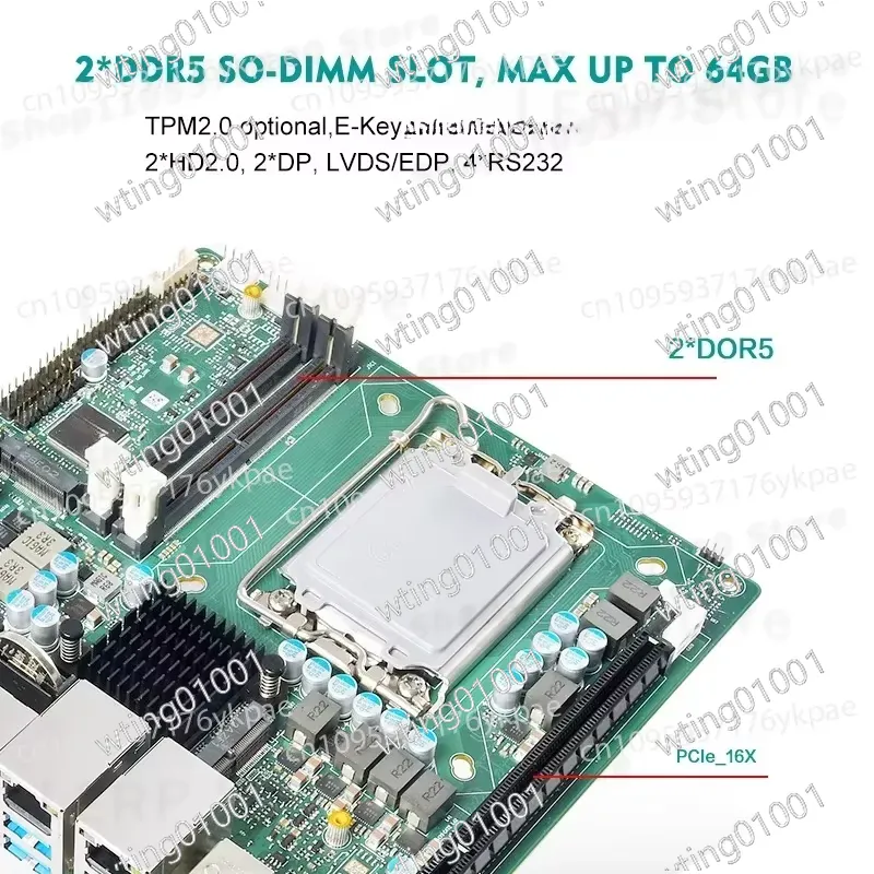 Placa base Mini ITX de 13.ª ge - Lga 1700 Ddr5 Itx Motherboard reseña y precio