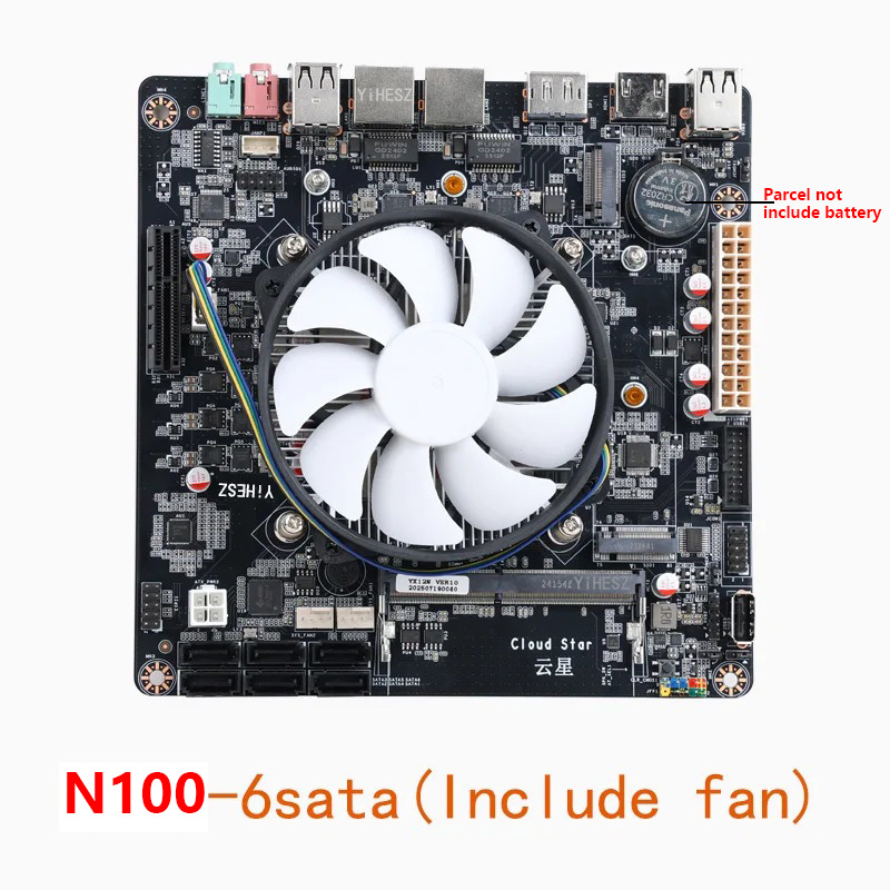 Placa Base Mini-ITX Intel N100 - Nas Motherboard N100 6 Sata reseña y precio