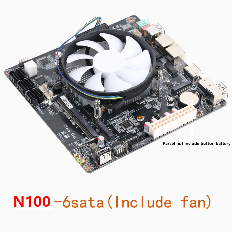 Placa Base Mini-ITX Intel N100 - Nas Motherboard N100 6 Sata reseña y precio