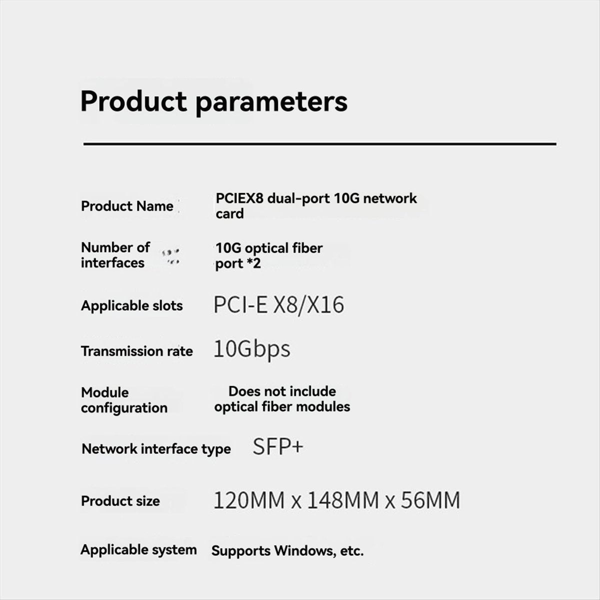 Estable- X520-DA1 Tarjeta de r - 10Gb Sfp+ Pcie Network Card Dual Port reseña y precio