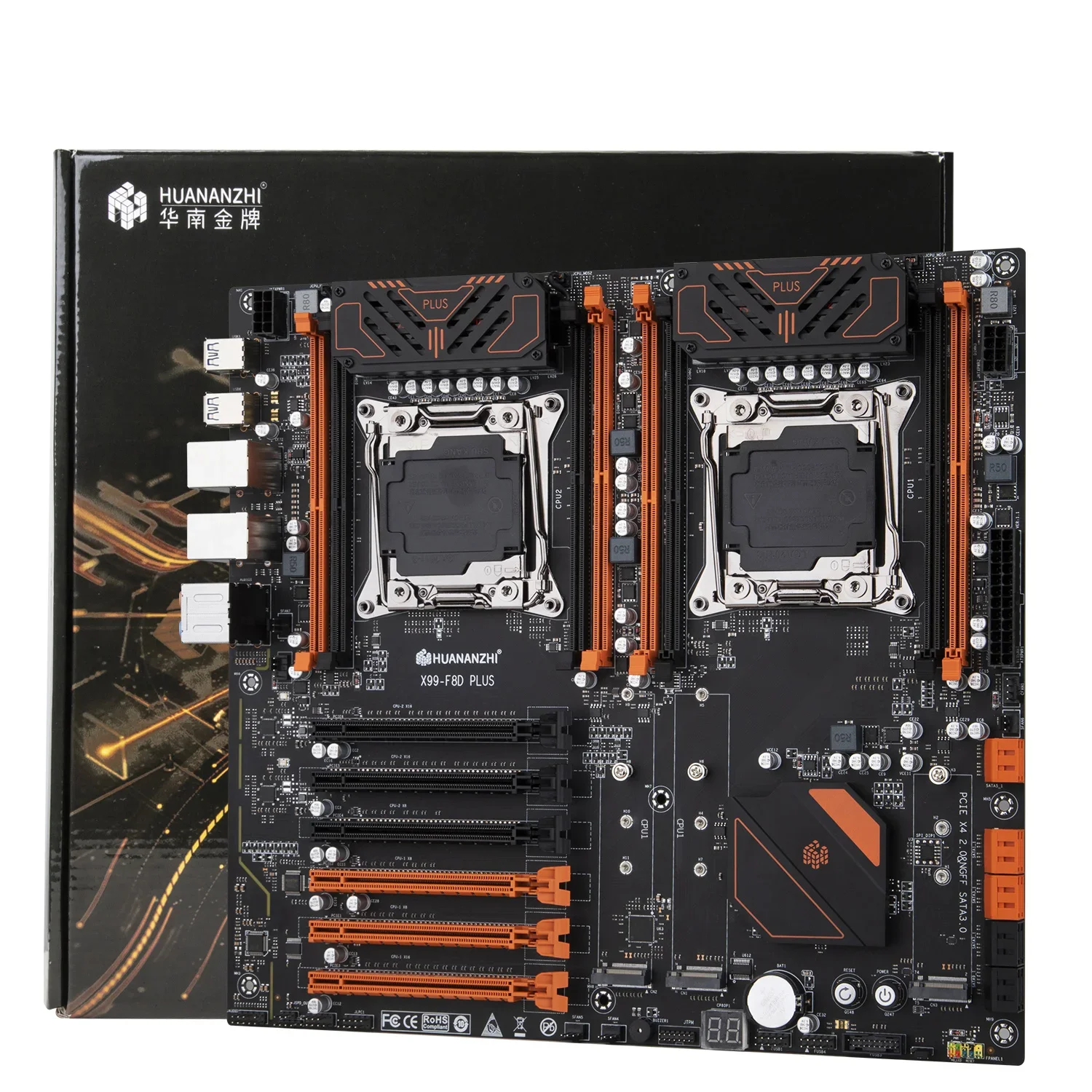 Placa base Dual X99 F8D PLUS X - X99 Dual Cpu Motherboard Combo reseña y precio
