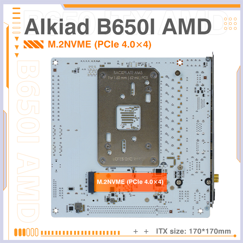 Placa Base ERYING AM5 Compatib - B650 Itx Motherboard Wifi reseña y precio
