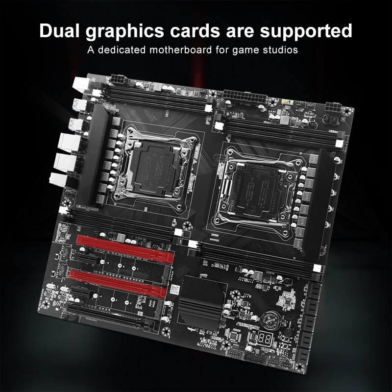 Placa base de Cpu de doble enc - X99 Dual Cpu Motherboard Combo reseña y precio